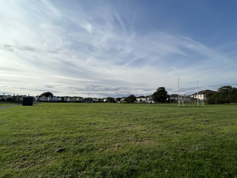 Playing fields next to the playground